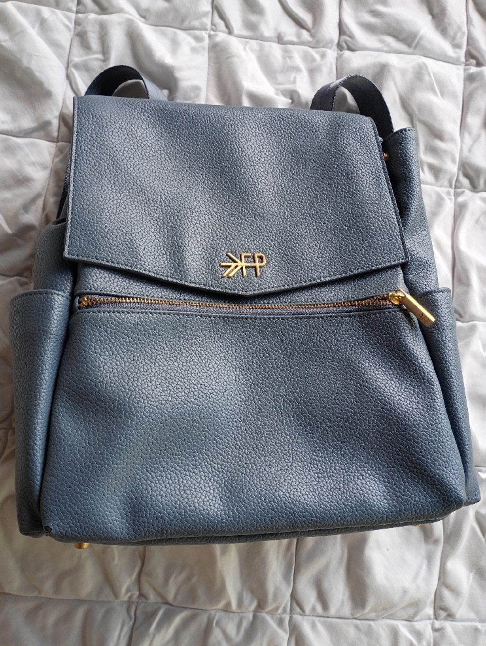 Freshly Picked Dusty Blue Classic Diaper Bag Backpack